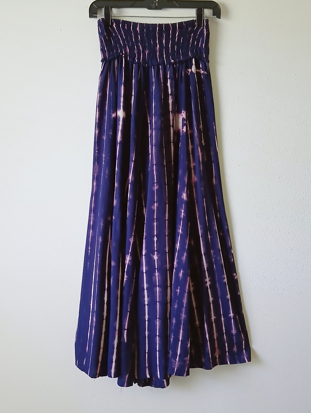 Karma Highway Tie-Dye Blue Wide Leg Pants One Size Fits Boho